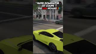 Vapid Dominator GT Coupe  GTA 5 Lore Friendly Car Mod gta freecarmods gtav gta5mods [upl. by Isyad]