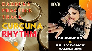 Curcuna variation Darbuka Dumbeck Practice Track  Arabic Balkan Rhythm 108 [upl. by Orferd659]