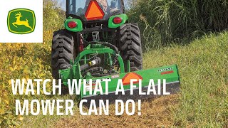 Watch what a flail mower can do  John Deere Tips Notebook [upl. by Lander]