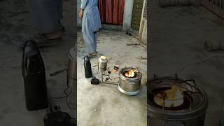 engine oil stove  chulah bnany ka trika  waist Oil Stove shortvideo oilstove diy atc [upl. by Xena]