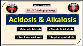 Metabolic and Respiratory acidosis and alkalosis in hindi  Pathophysiology  B Pharm 2nd sem [upl. by Esya]