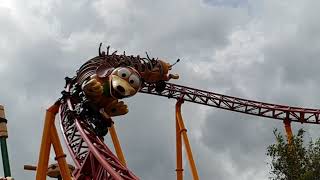 Slinky Dog Dash Roller Coaster  Hollywood Studios  Oct 2018 [upl. by Niarbo]