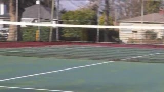 Tennis Tourist Reynolds Tennis Courts Victoria BC [upl. by Ahsocin]