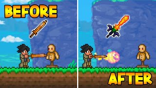 Terraria But ALL Weapons Have A Random Attack [upl. by Attaynek]