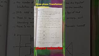 Three phase Transformer connections notes newvibes143 newvibes new btech jntuh bee [upl. by Derag736]