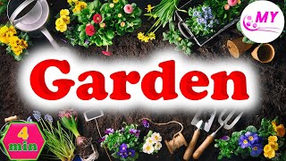 Vocabulary  Garden  27 Garden Words For Kids  Learning English [upl. by Efeek284]