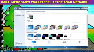 cara mengganti background di laptop [upl. by Leunad861]