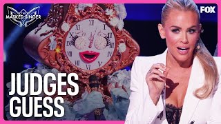 Judges Guess for Clock  Season 11  The Masked Singer [upl. by Tersina]