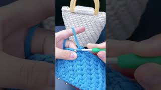 Crochet stitch for bag easycrochet handmade [upl. by Adey]