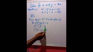 Simultaneous Equations 😊 maths howtosolvemathspuzzles education science [upl. by Ientirb]