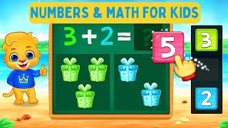 Math Kids Fun Learning Games for Preschoolers  Numbers Counting Addition For Kids Free No Ads [upl. by Osy]