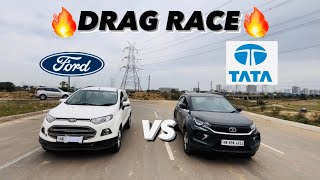 Ford Ecosport VS Tata Nexon🔥 DRAG RACE😂🔥 [upl. by Vala]