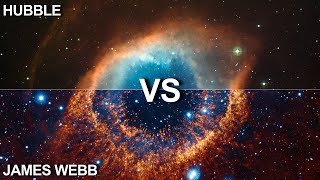 James Webb Telescope vs Hubble Telescope Images Comparison [upl. by Engedus]