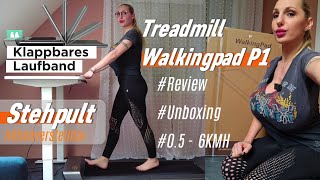 WalkingPad P1  Stehpult von King Smith LaufbandTreadmill Review my own catwalk for home [upl. by Rosalie]