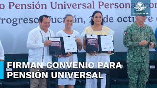 Pensión del Bienestar para personas con discapacidad será universal en Yucatán [upl. by Ogilvy392]