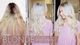 Platinum Blonde Highlights  My Favorite Highlighting Technique Formulas included [upl. by Meyer]