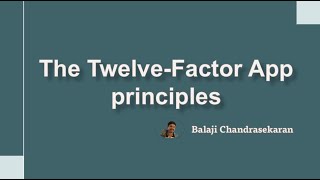 12 factor app methodology tutorial [upl. by Roumell]