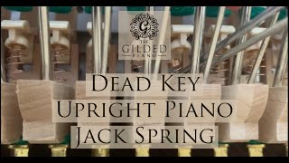 Fixing a dead key on an upright piano Jack Spring [upl. by Flavian]