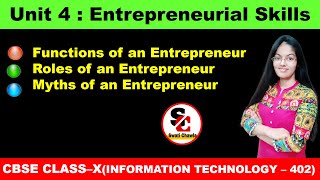 Entrepreneurial Skills Class 10 Part  2  CBSE Class 10 Employability Skills  IT 402 [upl. by Yrrehc]