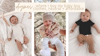 where I buy my baby clothes neutral  affordable  vlogmas day 3 [upl. by Alverta]