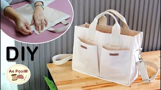 How to make a tote bag with a shoulder strap [upl. by Krispin]