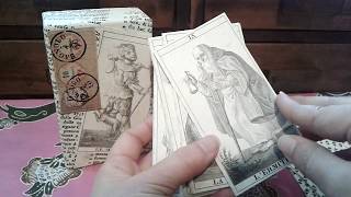 Carlo Dellarocca Tarot F Gumppenberg c 1830 Il Meneghello c 1998 ORIGINAL BLACK AND WHITE [upl. by Ttcos671]