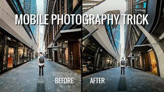 Try this easy mobile photography trick  The Vertical Panorama  shorts [upl. by Ahsieyt]