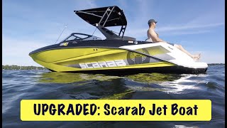 INTRO  2019 Scarab 215 ID WAKE EDITION  jet boat  not a Yamaha [upl. by Enaffit]