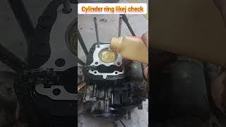 bike motorcycle  cylinder ring compressor check machanic [upl. by Steere477]