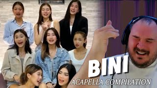 BINI ACAPELLA COMPILATION  vocal warm up Reaction [upl. by Yerdna12]