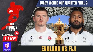 ENGLAND VS FIJI LIVE RUGBY WORLD CUP 2023 QF COMMENTARY [upl. by Lohman]