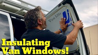 Van Life Insulating Van Windows [upl. by Fredela147]