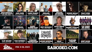 2023 Artist Lineup is Here  San Antonio Stock Show amp Rodeo [upl. by Nnaael621]