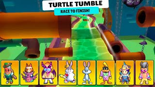 ALL NEW SKIN 072 vs New Map TURTLE TUMBLE 🔥 Stumble Guys [upl. by Tirb569]