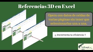 Referencias 3D de Excel [upl. by Leftwich]