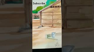 Street water colour painting [upl. by Norma]