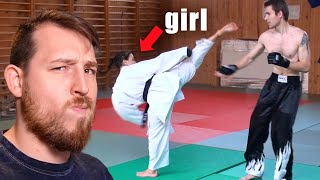 Black Belt Girl vs Untrained Guy [upl. by Eruot620]