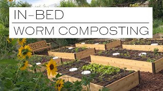 VERMICOMPOSTING the EASY way with INBED WORM COMPOSTING [upl. by Adnalram]