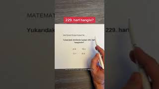 Baştan 229 Harf nedir  Zeka Soruları zekaoyunlari [upl. by Longley]