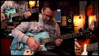 Ambient guitar on Duesenberg Starplayer TV amp Squier Baritone Telecaster [upl. by Calica]