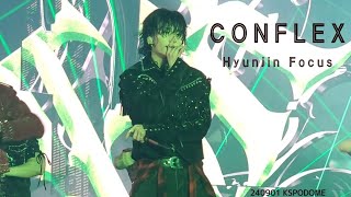 『 CONFLEX 』Hyunjin Focus straykids world tour concert domin ATE SEOUL KSPODOME [upl. by Anyrak]