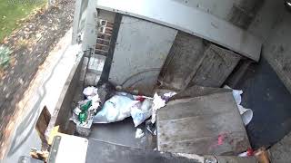 ASL Trash Truck Hopper Video amp Transfer Station Dump H13 101920 [upl. by Atteuqram]