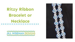 FREE project Ritzy Ribbon Necklace [upl. by Cuthburt960]