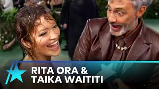 Rita Ora Reveals Taika Waititis LastMinute Change To Her Met Gala Dress [upl. by Rozelle]