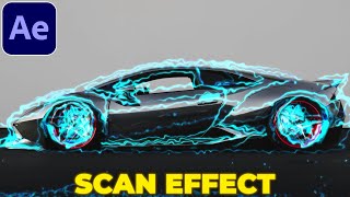 Sweeping Glowing Edges Effect Tutorial in After Effects  Scan Effect Tutorial [upl. by Cusick]