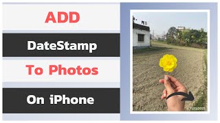 How to Add Date Stamp to Photos on iPhone  Add Date Stamp to iPhone Photos [upl. by Riki696]