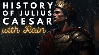 RAINY History of Julius Caesar  Historical Sleepy Story  Storytelling and Rain [upl. by Abroms]