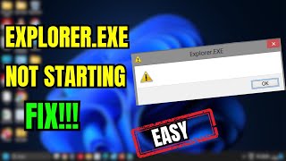 Windows 1110 File Explorer Not Opening Fix It Now [upl. by Brendin]