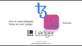 How to store and stakedelegate Tezos on your Ledger hardware wallet [upl. by Trixie]