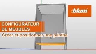 Configurateur de meubles ➡ Comment créer une plinthe  Blum [upl. by Nere986]